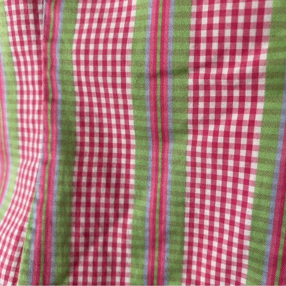 Vintage Y2K Charter Club 100% Cotton Sleeveless Plaid Button Down - Picture 5 of 6